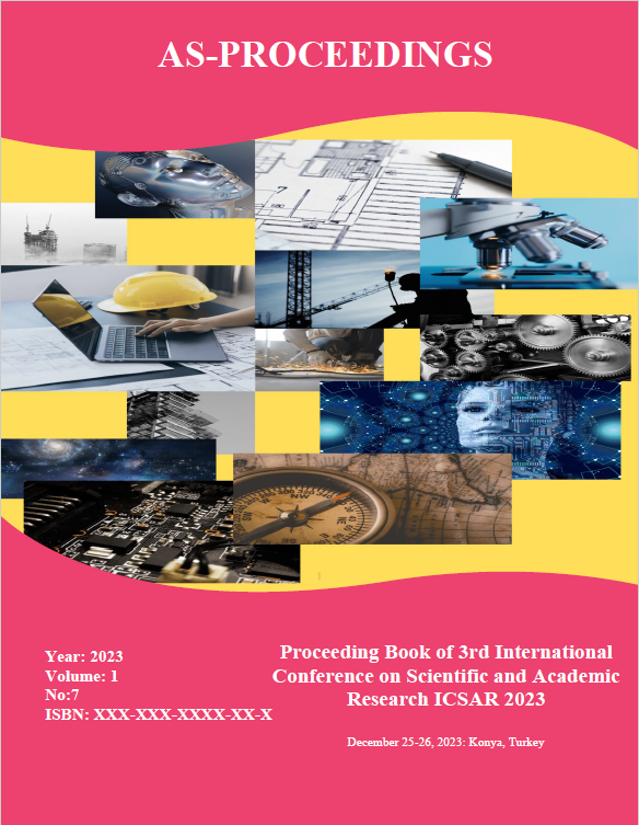 					View Vol. 1 No. 7 (2023): Proceeding Book of 3rd International Conference on Scientific and Academic Research ICSAR 2023
				